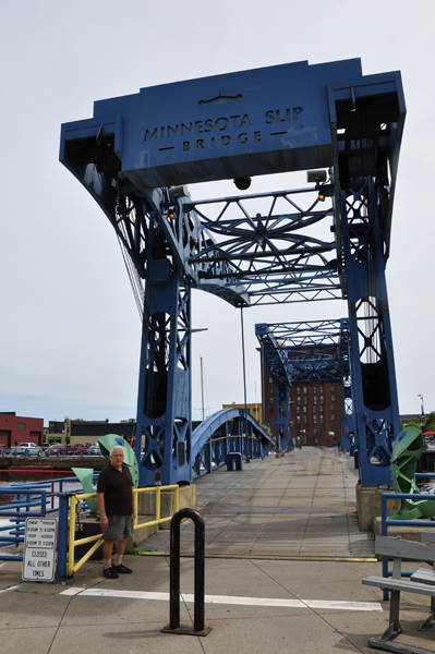 Lee Duquette at the Minnesota Slip Bridge